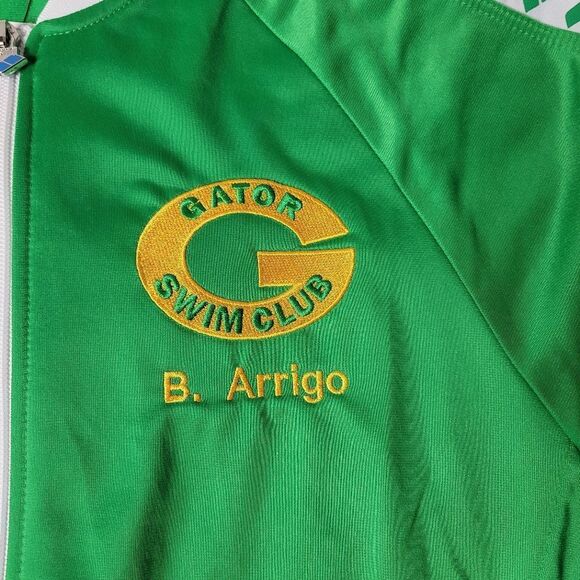 Arena Gator Team Warm-Up Relaxe Size L Green Full Zip Swimming Jacket - Picture 4 of 12